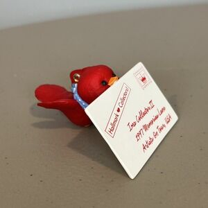 Hallmark Artists on Tour Anita Marra Rogers Red Bird Ornament Collectors Club 97